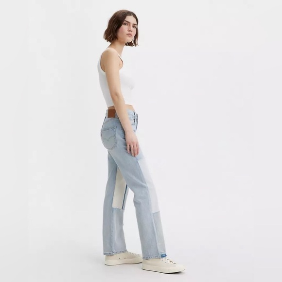 NEW 501® 90's Freehand Folk Jeans Blue | Levi's® CZ with Raw Fringe Hem, W28 L30 - Picture 3 of 16